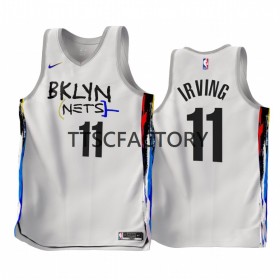 Herren NBA Brooklyn Nets Trikot Kyrie Irving 11 Nike 2022-23 City Edition Weiß Swingman